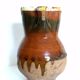 Ancient pitcher Provencal glazed terracotta