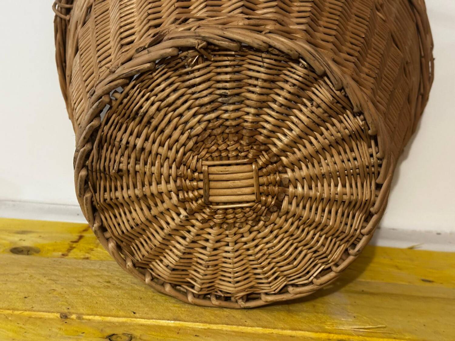 Basket - Vintage woven wicker basket