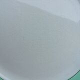 Set of flat plates mint green edge