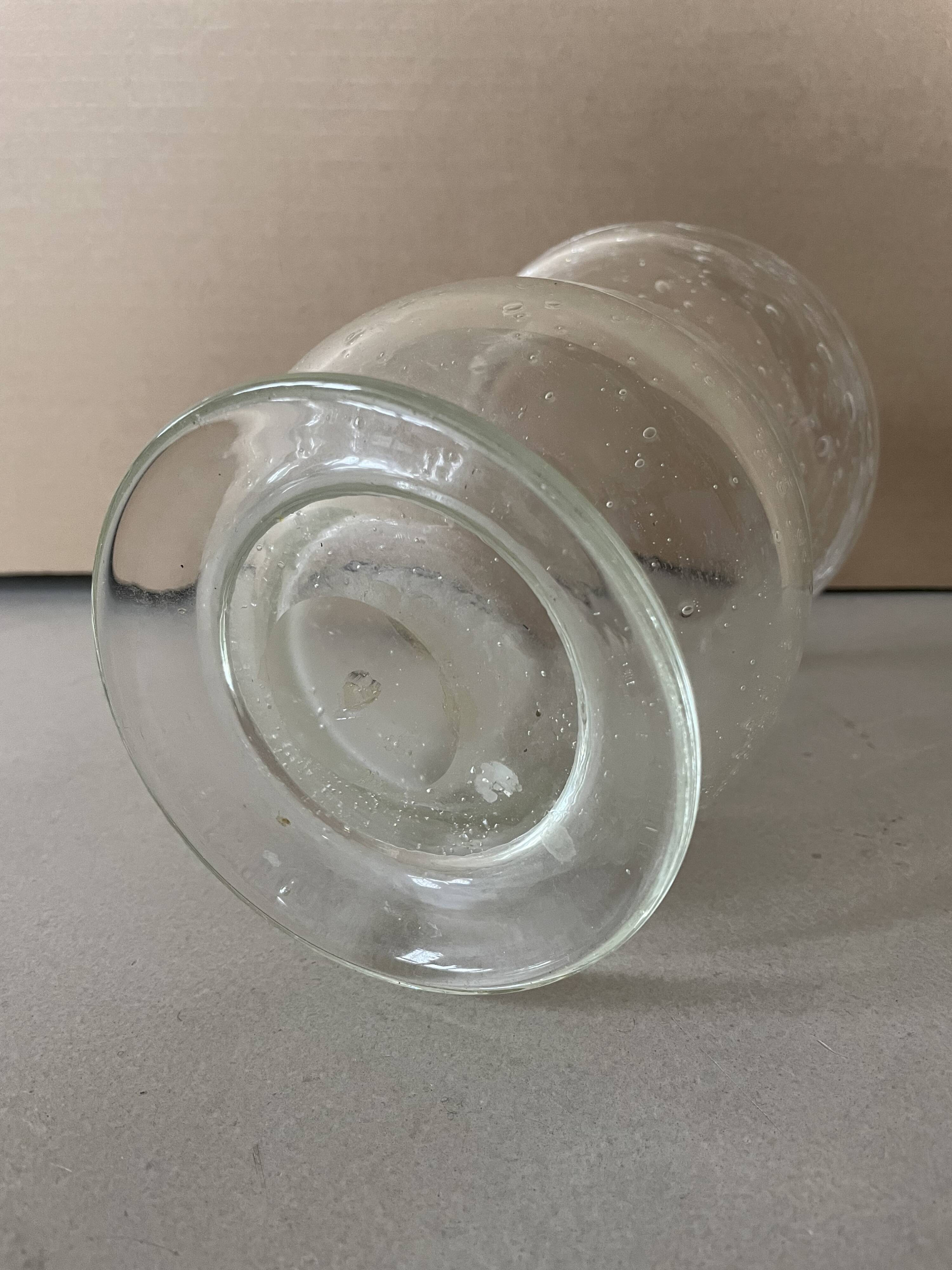 Biot bubble glass vase