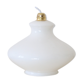 Opaline suspension with serrated edge, vintage