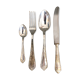 Series of 24 antique silver metal cutlery