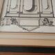 Drawing of the Arc de Triomphe of Gallien, Rome 57x65x2 cm