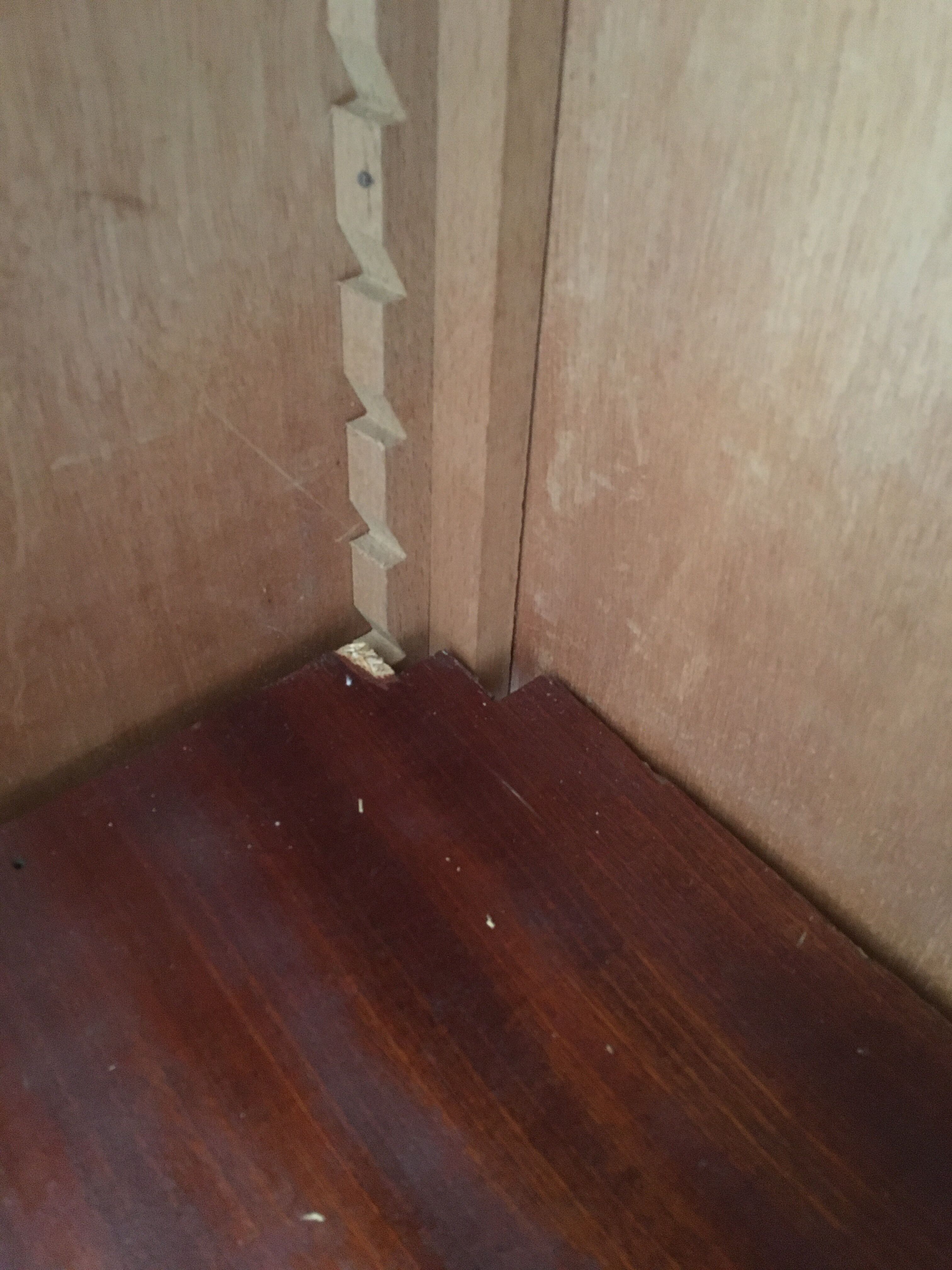 Small wooden library shelf