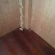Small wooden library shelf