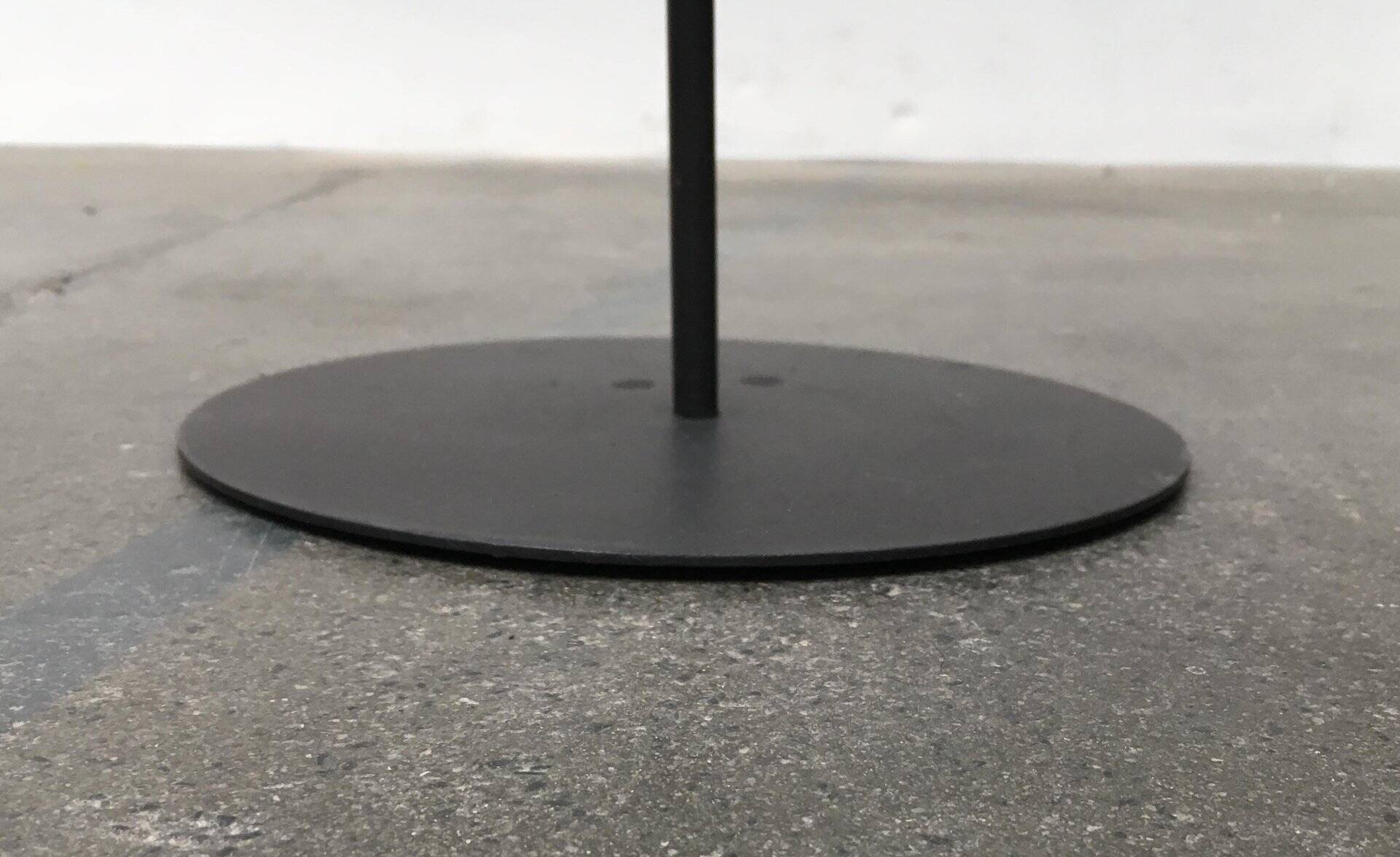 Vintage Brutalist Metal Candle Holder