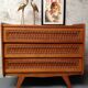 Vintage rattan dresser