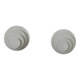 Pair of vintage wall lights, matte white metal, France, 1980.