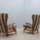 Mid century high back armchairs FRAMAR 1950s