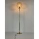 Iridescent glass brass globe lamppost