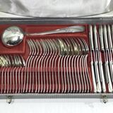 49-piece cutlery set in Louis XV silver-plated metal