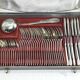 49-piece cutlery set in Louis XV silver-plated metal