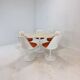 Knoll Marble Dining Table With 5 Chairs by Eero Saarinen, 1960s