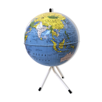 Metallic Taride terrestrial globe, 1960