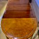 Oval dining table 1960 with 4 extensions, precious wood marquetry