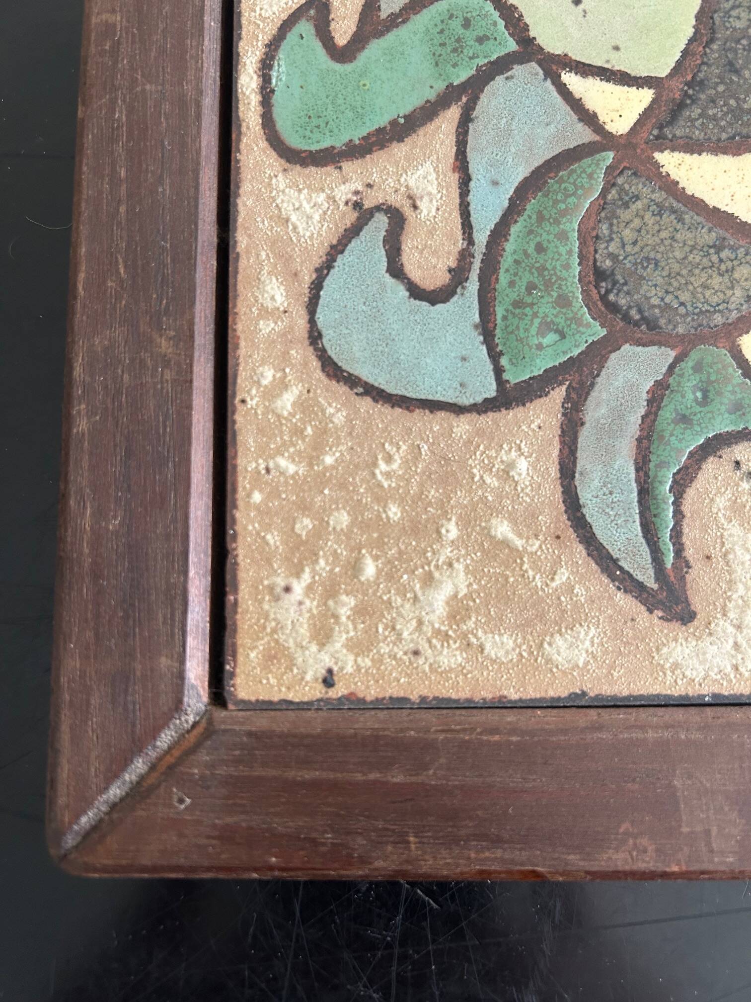 Roland Zobel ceramic plaque, the Cyclades