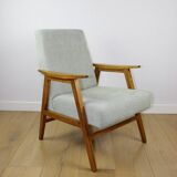 Vintage light green easy chair, 1970s