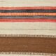 Brown & Beige Striped Vintage Kilim Runner Rug, 78x327Cm
