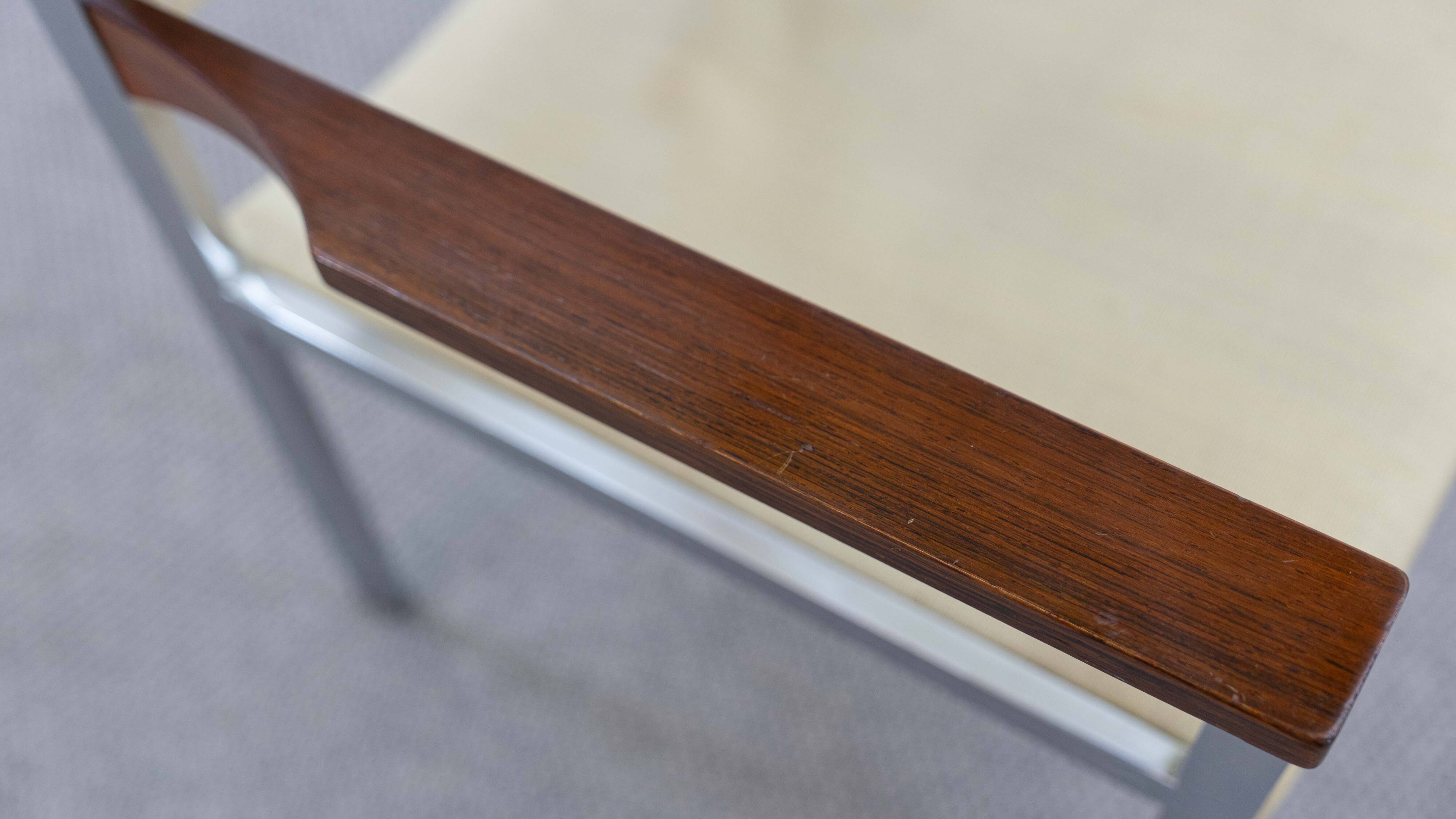 Pair club chairs, model 206 by lübke, 60s