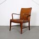 Vintage leather armchair of Danish design