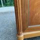 Louis XVI sideboard in solid mahogany with a white marble top, 222cm, 1950.