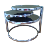 Table basse ronde années 70