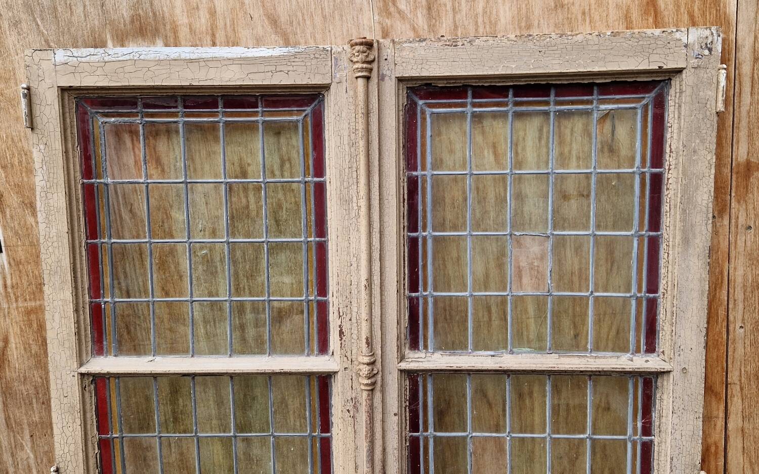 Pair of stained glass windows