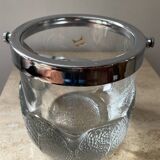 Crystal ice bucket from Lacs Italy 1970s