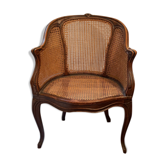 Office chair Louis XV canné 19e
