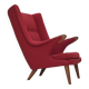 1970s, Danish design by Bent Møller Jepsen, "Teddy" chair, furniture wool.