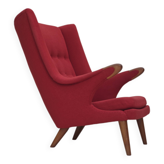 1970s, Danish design by Bent Møller Jepsen, "Teddy" chair, furniture wool.