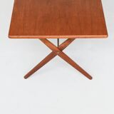 Hans Wegner's AT 303 cross-legged dining table, Andreas Tuck, Denmark, 1950