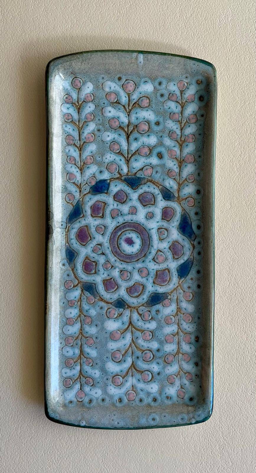 Glazed ceramic cake dish, Danuta Le Hénaff