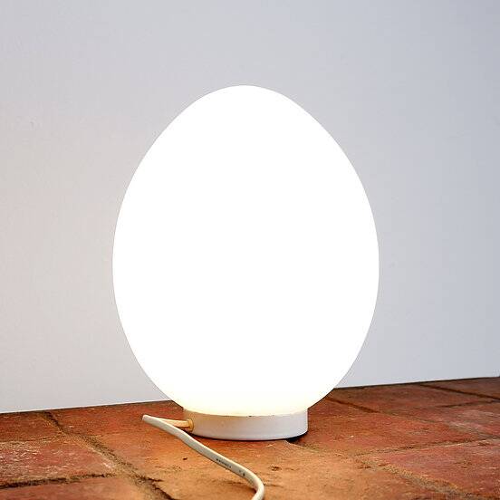 Opaline egg lamp, 1970