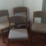 Set of 4 Baumann chairs from 1970