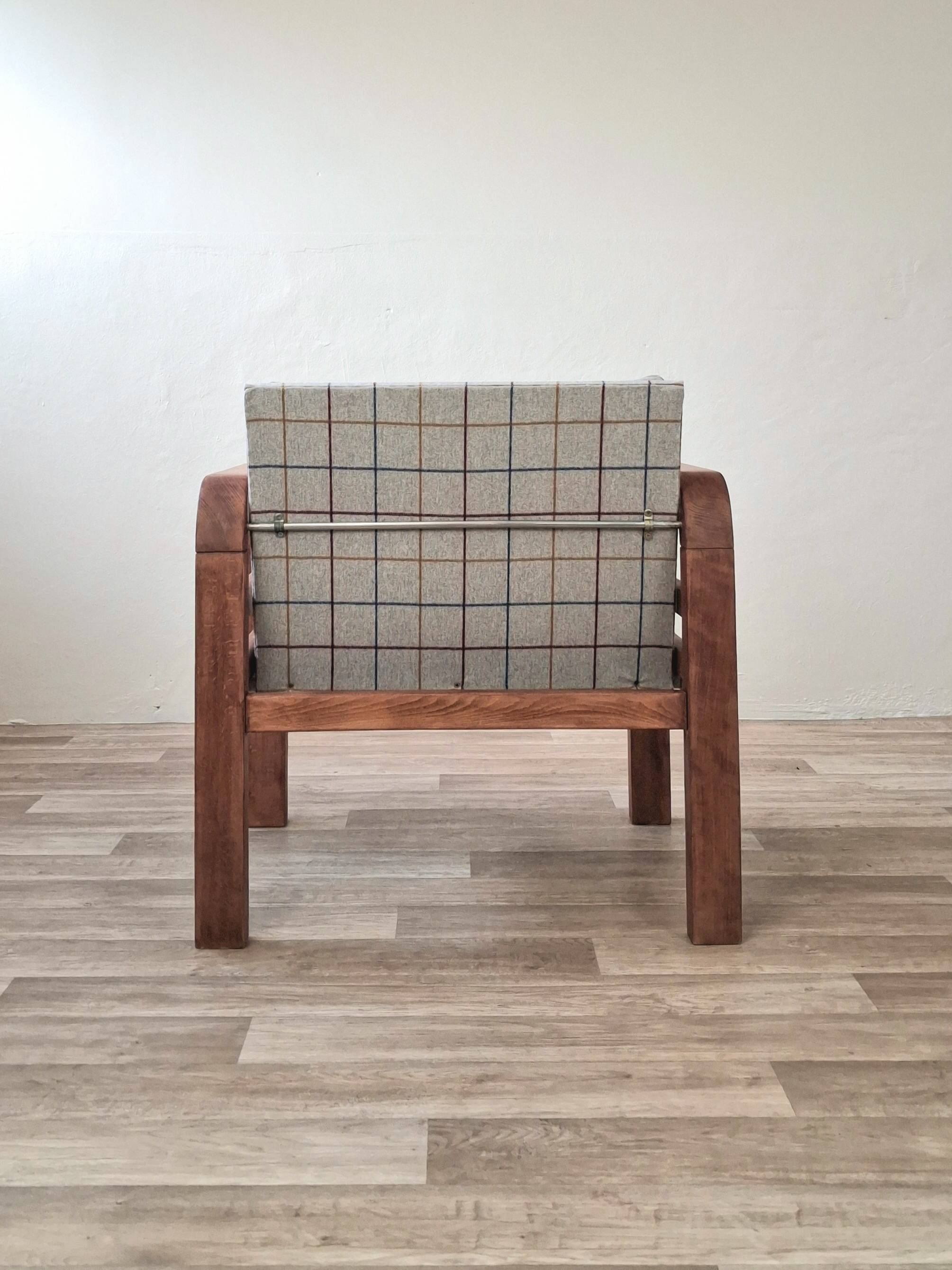 Vintage checkered armchair