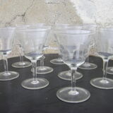 Série de onze verres anciens