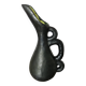 Large Ray Camart vase, Vallauris, free-form in matte black ceramic, 1950
