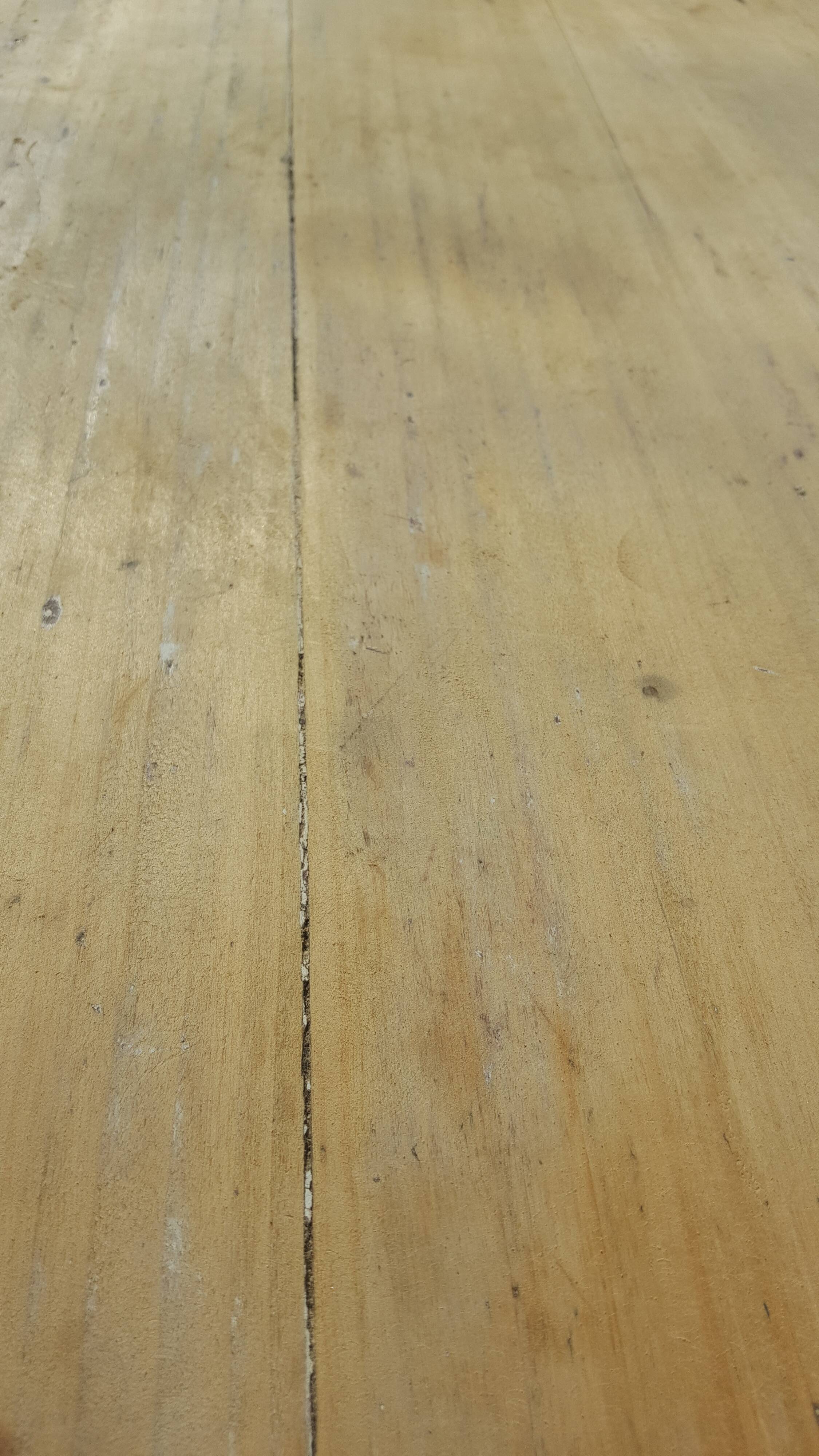 Table de ferme d'appoint patine turquoise