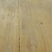 Table de ferme d'appoint patine turquoise