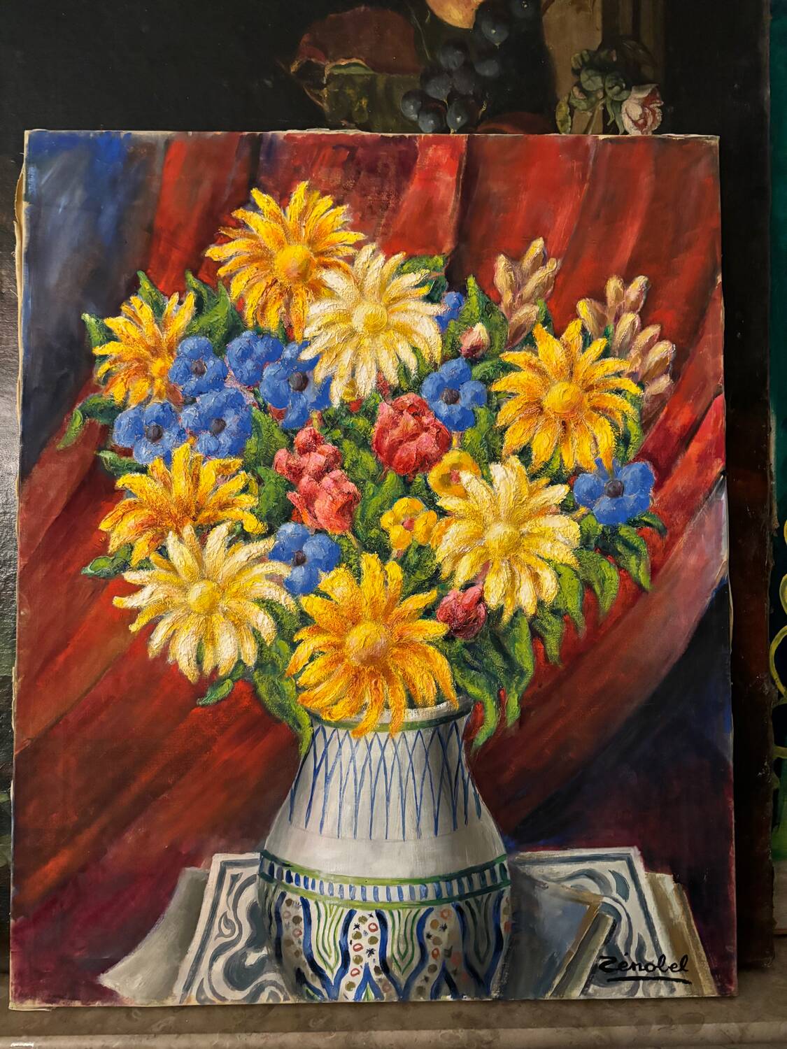 Still life signed Pierre Zonebel