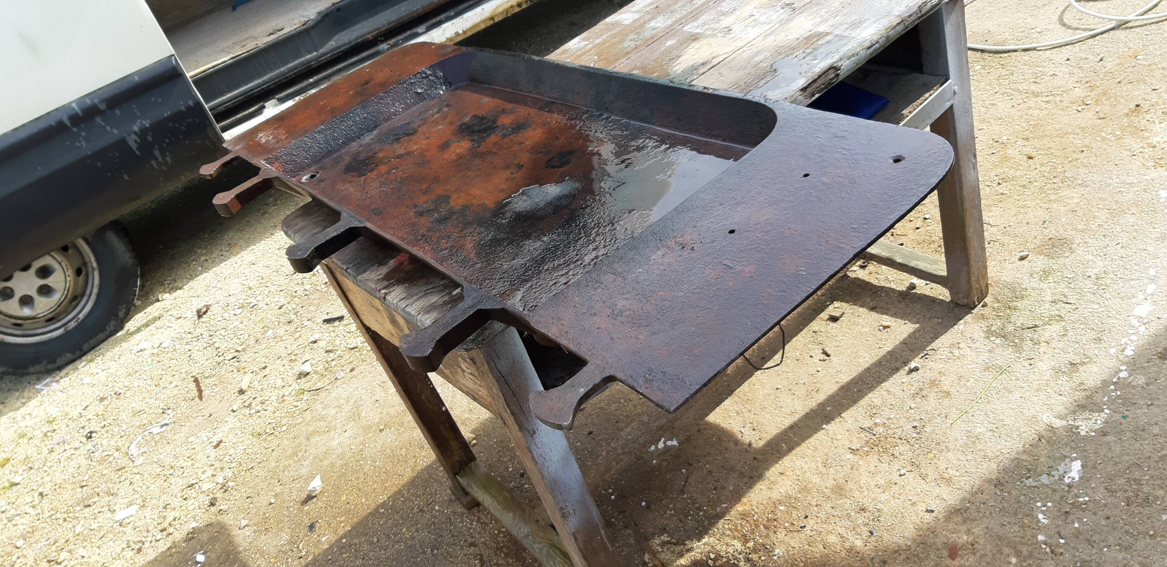 Industrial garage cast iron sink