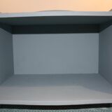 Classic blue bedside table with one drawer