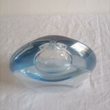 Ancient soliflore vase in bluish glass