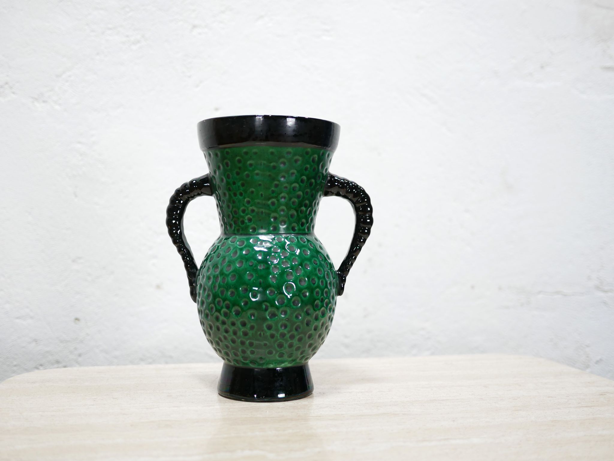 Vintage ceramic vase by Blanche Letalle for the Saint Clément factory