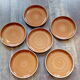 Set de 6 assiettes plates en grès