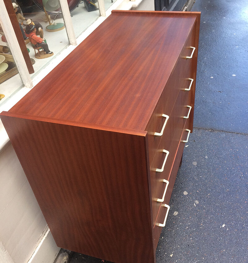Commode en bois 4 tiroirs 1960