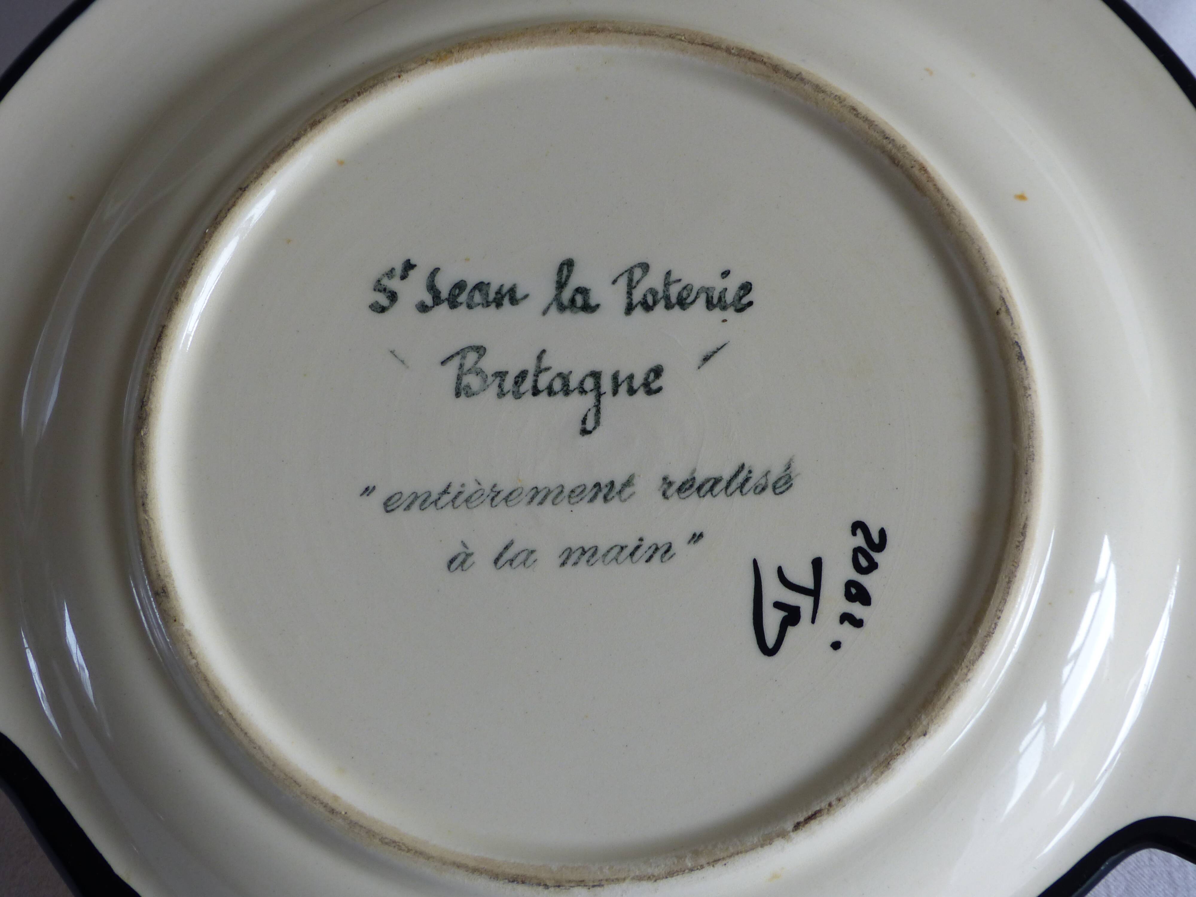 2 fish plates, St Jean Bretagne.