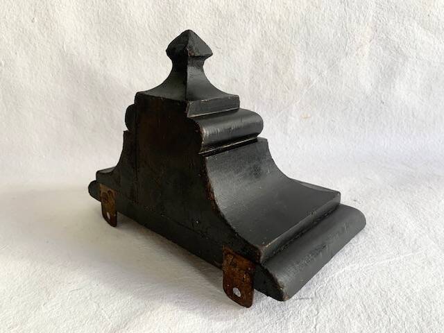 Victorian ebonized wood wall console, circa 1840