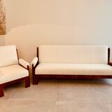 Sofa + Vintage Armchair - Scandinavian